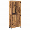 Highboard 2 pcs Stare drewno Materiał drewnopochodny