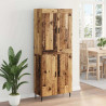 Highboard 2 pcs Stare drewno Materiał drewnopochodny
