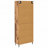 Highboard 2 pcs Stare drewno Materiał drewnopochodny
