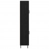 Highboard Czarny Dąb 69,5 x 34 x 180 cm Materiał drewnopochodny