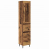 Highboard z szufladą Stare drewno 34,5 x 34 x 180 cm