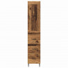 Highboard z szufladą Stare drewno 34,5 x 34 x 180 cm