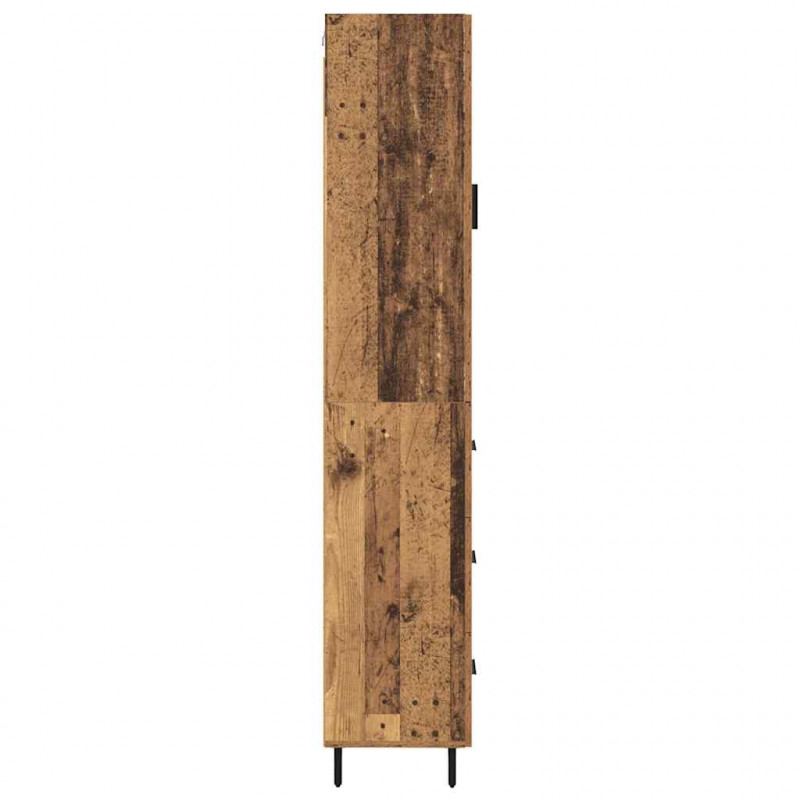 Highboard z szufladą Stare drewno 34,5 x 34 x 180 cm