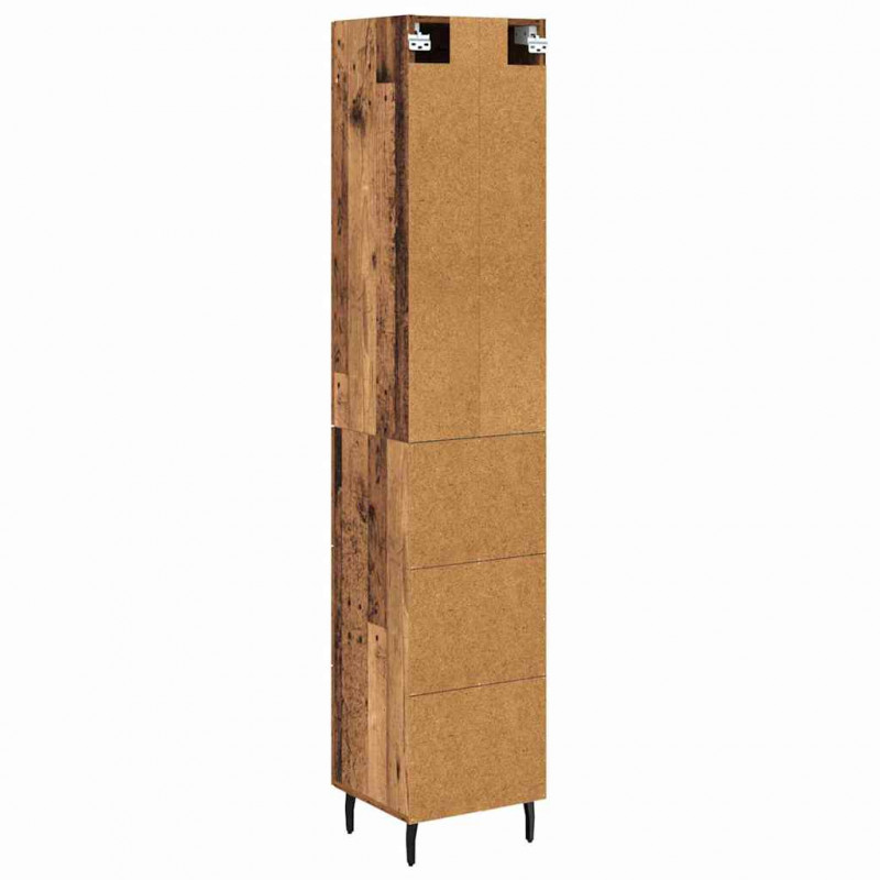 Highboard z szufladą Stare drewno 34,5 x 34 x 180 cm