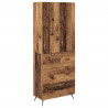 Highboard Montowane na ścianie Stare drewno 69,5 x 34 x 180 cm