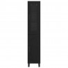 Highboard Czarny Dąb 34,5 x 34 x 180 cm Materiał drewnopochodny