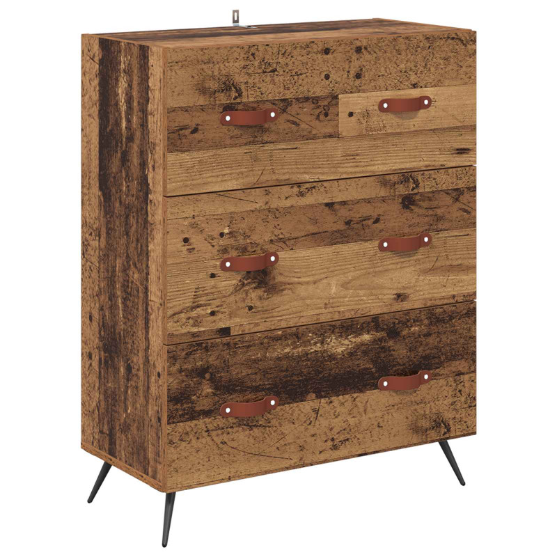 Highboard Montowane na ścianie Stare drewno 69,5 x 34 x 180 cm