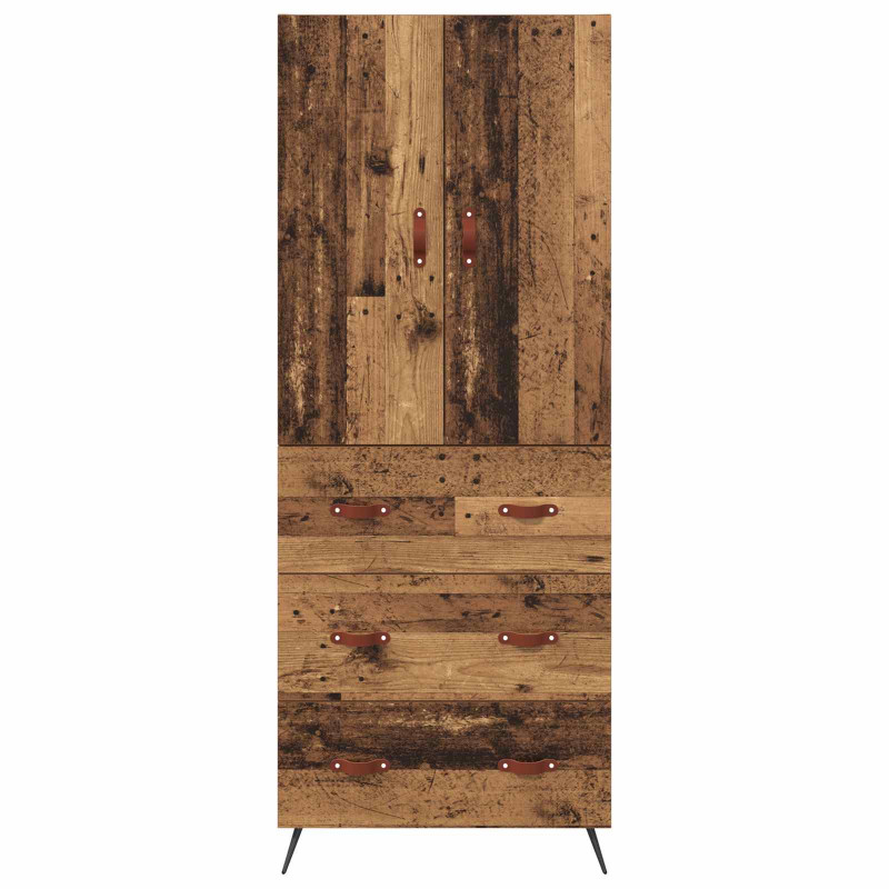 Highboard Montowane na ścianie Stare drewno 69,5 x 34 x 180 cm