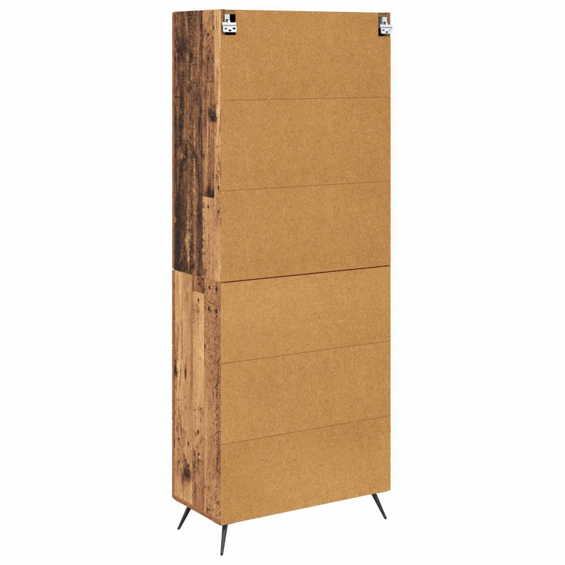 Highboard Montowane na ścianie Stare drewno 69,5 x 34 x 180 cm