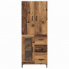 Highboard Montowane na ścianie Stare drewno 69,5 x 34 x 180 cm