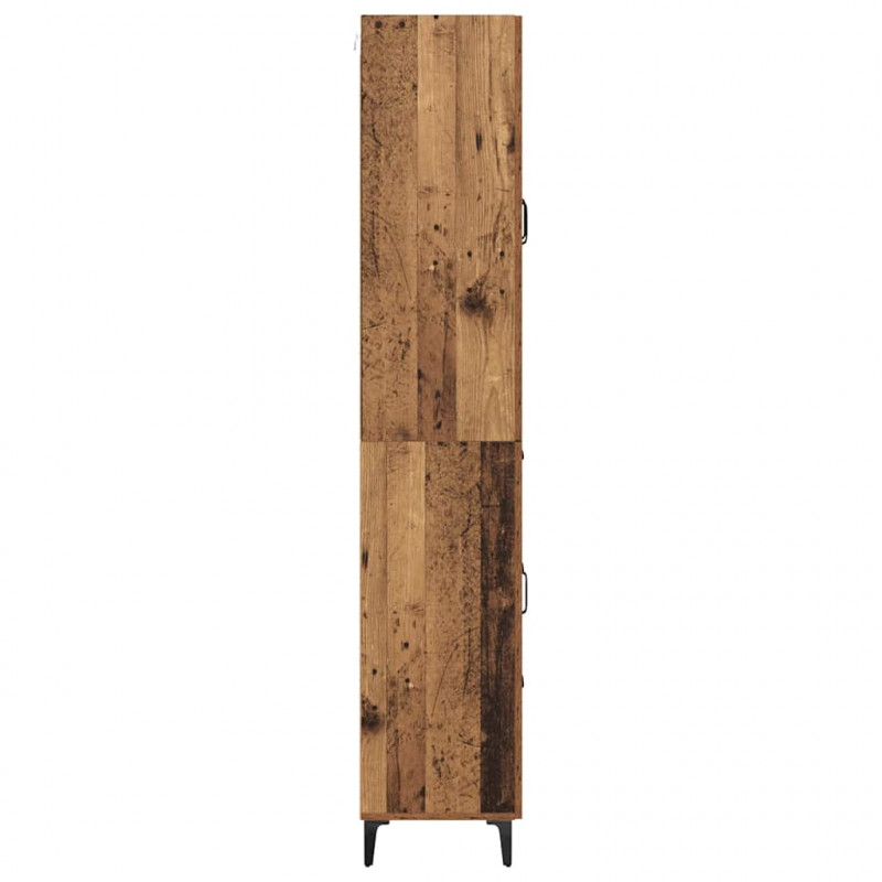 Highboard Montowane na ścianie Stare drewno 69,5 x 34 x 180 cm