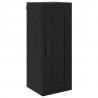 Highboard Czarny Dąb 34,5 x 34 x 180 cm Materiał drewnopochodny
