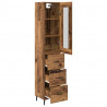 Highboard z szufladą Stare drewno 34,5 x 34 x 180 cm