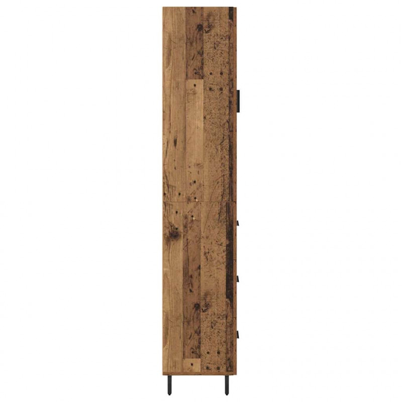 Highboard z szufladą Stare drewno 34,5 x 34 x 180 cm