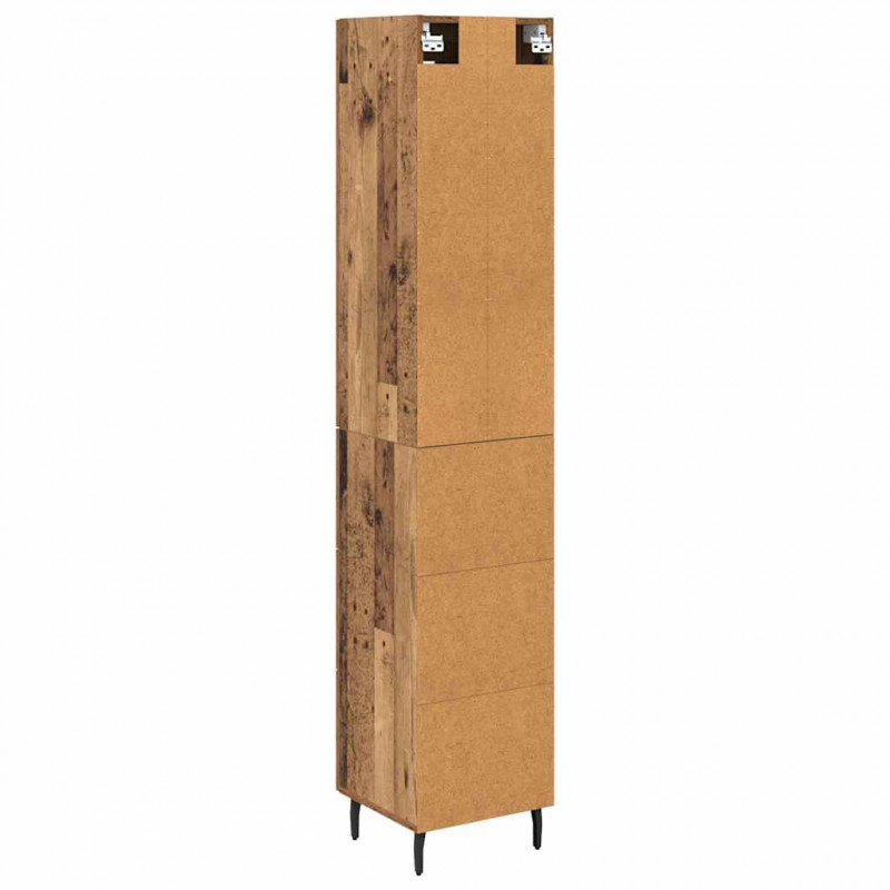 Highboard z szufladą Stare drewno 34,5 x 34 x 180 cm