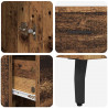 Highboard z szufladą Stare drewno 34,5 x 34 x 180 cm