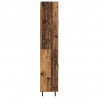 Highboard 2 pcs Stare drewno Drewno inżynieryjne i szkło