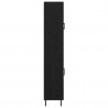 Highboard Czarny Dąb 69,5 x 34 x 180 cm Materiał drewnopochodny