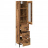 Highboard z szufladą Stare drewno 34,5 x 34 x 180 cm