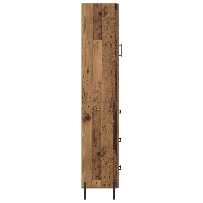 Highboard z szufladą Stare drewno 34,5 x 34 x 180 cm