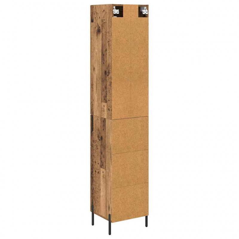 Highboard z szufladą Stare drewno 34,5 x 34 x 180 cm