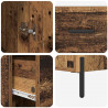 Highboard z szufladą Stare drewno 34,5 x 34 x 180 cm