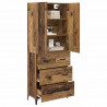 Highboard Montowane na ścianie Stare drewno 69,5 x 34 x 180 cm