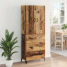 Highboard Montowane na ścianie Stare drewno 69,5 x 34 x 180 cm