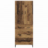 Highboard Montowane na ścianie Stare drewno 69,5 x 34 x 180 cm