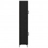 Highboard Czarny Dąb 34,5 x 34 x 180 cm Materiał drewnopochodny