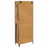 Highboard Montowane na ścianie Stare drewno 69,5 x 34 x 180 cm