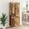 Highboard z szufladą 2 pcs Stare drewno Materiał drewnopochodny