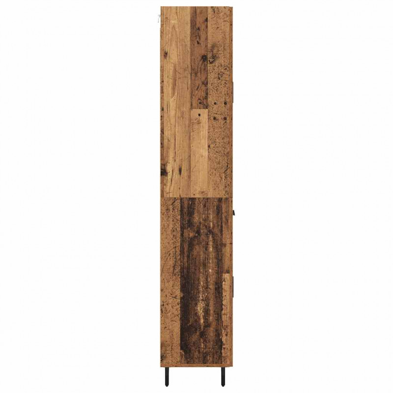 Highboard z szufladą 2 pcs Stare drewno Materiał drewnopochodny