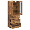 Highboard z szufladą 2 pcs Stare drewno Materiał drewnopochodny