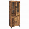 Highboard z szufladą 2 pcs Stare drewno Materiał drewnopochodny