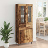 Highboard z szufladą 2 pcs Stare drewno Materiał drewnopochodny