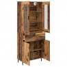 Highboard z szufladą 2 pcs Stare drewno Materiał drewnopochodny