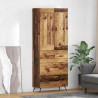 Highboard z szufladą Stare drewno 69,5 x 34 x 180 cm