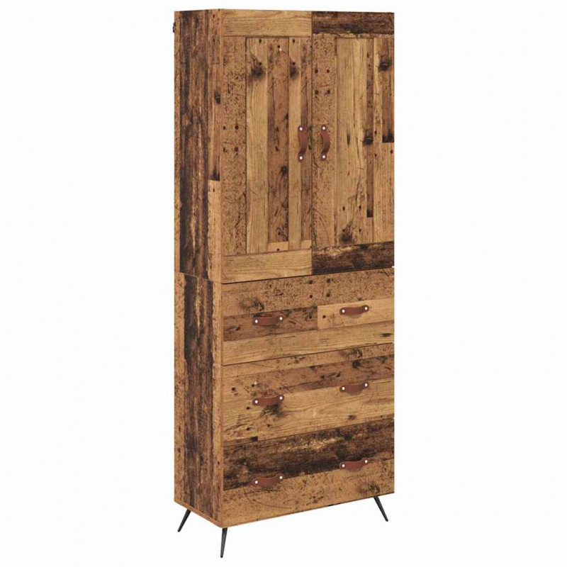 Highboard z szufladą Stare drewno 69,5 x 34 x 180 cm