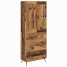 Highboard z szufladą Stare drewno 69,5 x 34 x 180 cm