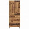 Highboard z szufladą Stare drewno 69,5 x 34 x 180 cm