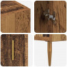 Highboard Montowane na ścianie Stare drewno 69,5 x 34 x 180 cm