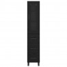 Highboard Czarny Dąb 34,5 x 34 x 180 cm Materiał drewnopochodny