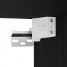 Highboard Czarny Dąb 34,5 x 34 x 180 cm Materiał drewnopochodny
