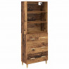 Highboard z szufladą Stare drewno 69,5 x 32,5 x 180 cm