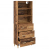 Highboard z szufladą Stare drewno 69,5 x 32,5 x 180 cm