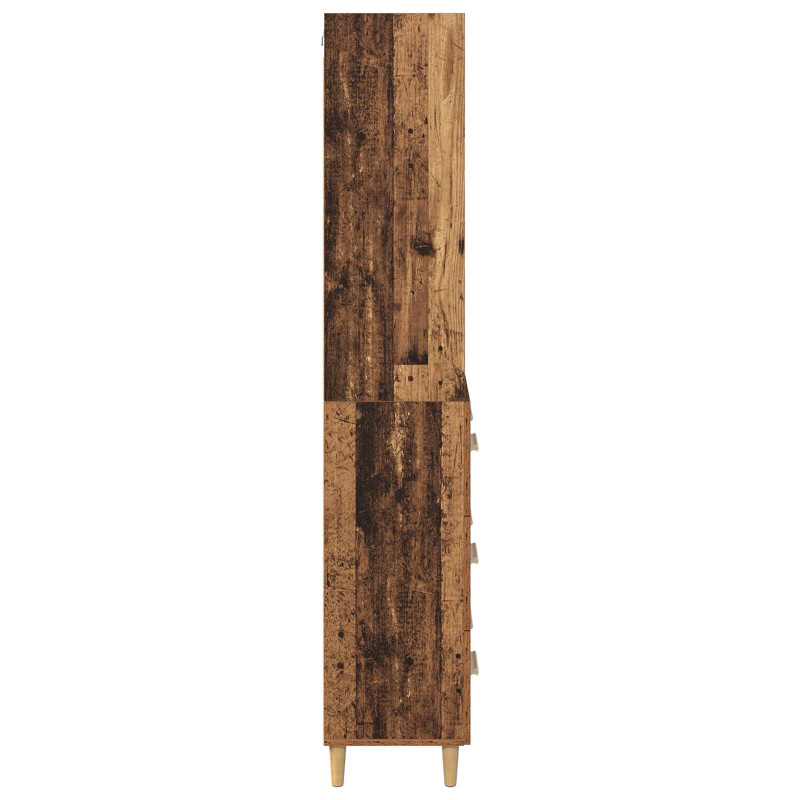 Highboard z szufladą Stare drewno 69,5 x 32,5 x 180 cm