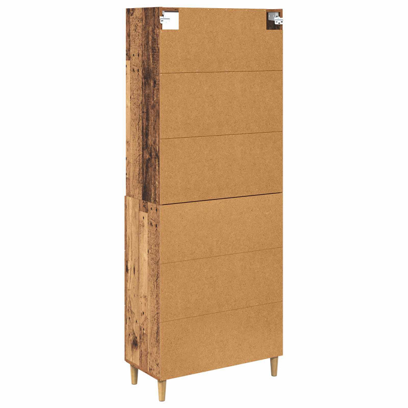 Highboard z szufladą Stare drewno 69,5 x 32,5 x 180 cm