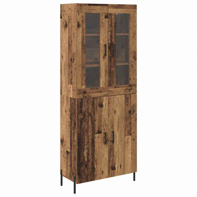 Highboard Montowane na ścianie Stare drewno 69,5 x 34 x 180 cm