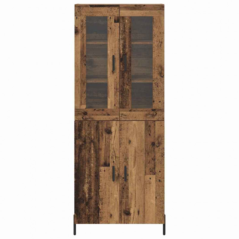 Highboard Montowane na ścianie Stare drewno 69,5 x 34 x 180 cm